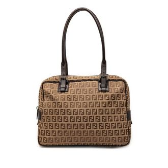 Fendi Pre-owned Fendi Zucchino Canvas Shoulder Bag Ladies UMX005SNLB9O6LXF