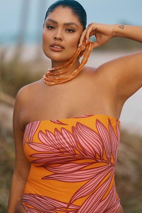 Andie Swim Swim x Anthropologie Kauai Strapless One Piece Swimsuit