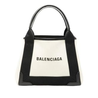Balenciaga Pre-owned Tote Bags, female, White, Size: ONE SIZE Pre-owned Vintage Canvas Tote Bag