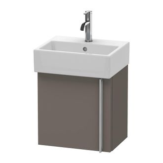 Duravit Duravit Vero Air Vanity Unit Wall Hung Va6211r, 1 Puerta, Colgado A La Derecha, Ancho: 434mm, Color (frente/cuerpo): Flanela Gris Seda Lacado Mate - V