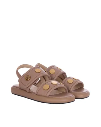 Pinko Womens Sandal Fiona Tobacco-Antique Gold Tobacco/antique