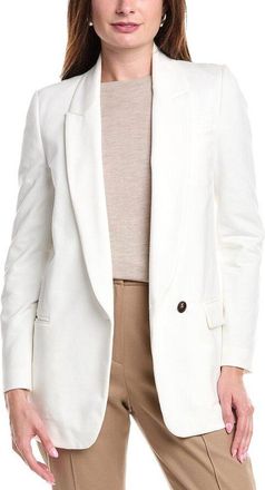 Brunello Cucinelli Off White Tailored Blazer, Brand Size 46 (US Size 12)