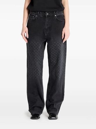 Daily Paper Clothing Jeans met jacquard-print - Zwart