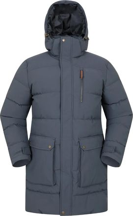 Mountain Warehouse Heren Digby Lange Gevoerde Parka (Marineblauw)