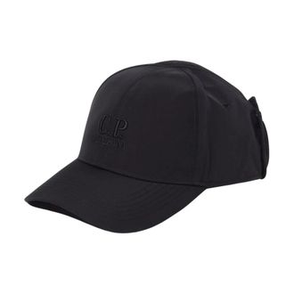 C.P. Company Verstelbare Sluiting Zwarte Pet Hoed - Heren - Petten - Zwart - M - Accessoires