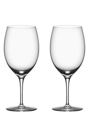 Orrefors Premier Set of 2 Cabernet Glasses in Clear at Nordstrom