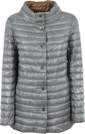 Herno Winter Jackets, female, Green, Size: 4XL Reversible Ultralight Down Coat