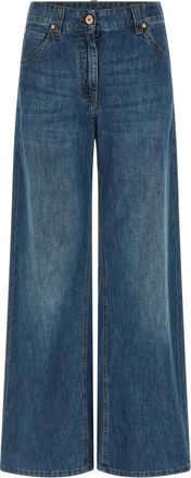 Brunello Cucinelli Monile Jeans - Dames - Loose Fit Jeans - Blauw - L - Katoen - Jeans