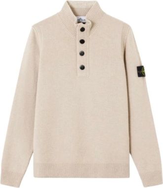 Stone Island Jersey con media cremallera - Knitwear - Hombre - Beige - M