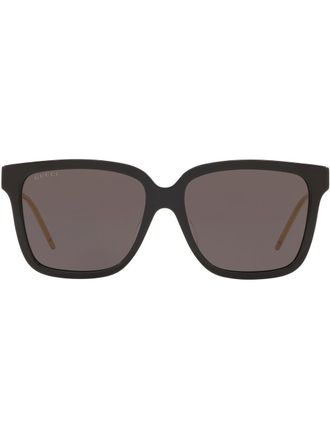 Gucci square-frame tinted sunglasses - women - Acetate - One Size - Black