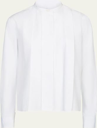 TWP Close Call Pleated Cotton Shirt