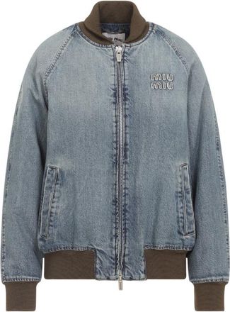 Miu Miu Blue Logo Jacket