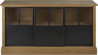 Maisons du monde Aparador con 3 puertas y 6 huecos 145 cm