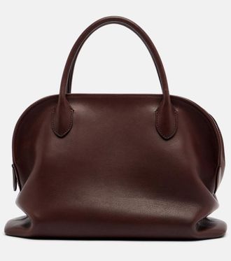 The Row Agnes 12 leather top-handle bag