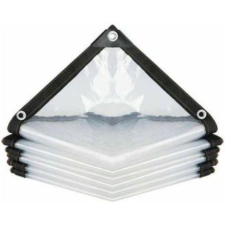 OEM Lona Impermeable Transparente Con Ojales, Lona De Polietileno Ultraligera Y Vers&aacute;til, Resistente A La Lluvia Y A Los Desgarros (color: Transparente, D