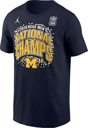 Nike Jordan Mens Michigan (Team) Jordan College T-Shirt in Blue | M11332P463FFMI-NVY
