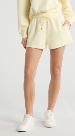 Travis Mathew Cloudscape Sweat Shorts in Pear Sorbet at Nordstrom, Size Xx-Large