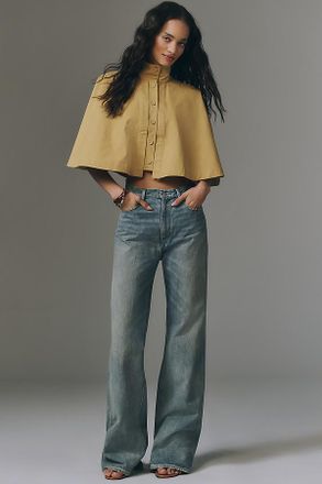 Anine Bing Hugh Mid-Rise Wide-Leg Jeans