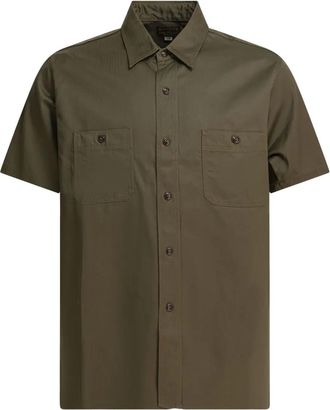 Buzz Rickson's Polo in pied-de-poule - Verde