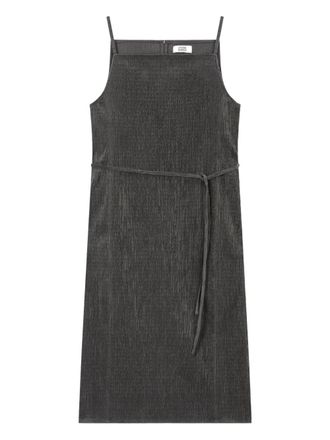 TOMBOY corduroy spaghetti-strap mini dress - Grey
