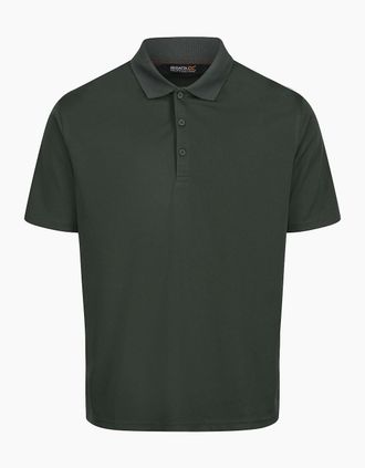 Regatta Mens Regatta Professional Mens Moisture Wicking Polo Shirt - Green - Size: 34