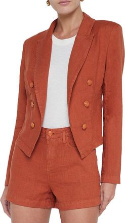 L'agence Lagence Wayne Crop Linen Jacket