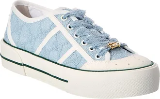 Gucci Gg Logo Lace & Suede Sneaker