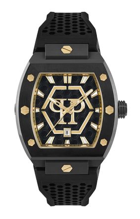 Philipp Plein The Hexagon Phantom Heren Horloge Zwart PWPUA0224