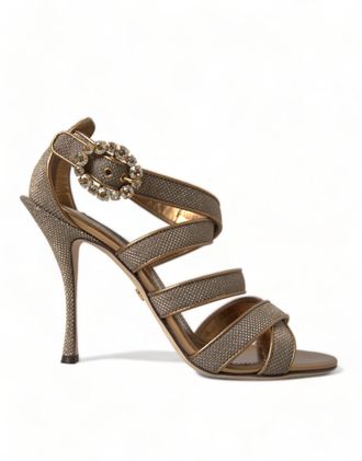 Dolce & Gabbana Dolce Gabbana Sandalen met Juwelen Gesp