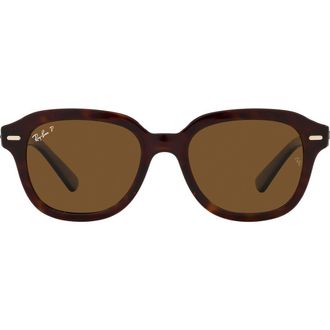 Ray-Ban Erik 53mm Polarized Square Sunglasses in Havana at Nordstrom