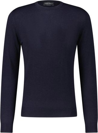 Zanieri Kasjmier Trui- Ronde Hals- Italiaans Gemaakt - Heren - Cashmere truien - Blauw - 5XL - Kasjmier - Truien & Vesten