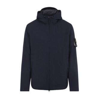 Stone Island Soft Shell-R Jas - Heren - Zomerjassen - Blauw - L - Jassen