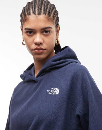 The North Face W Oxara - Pile con cappuccio blu navy summit