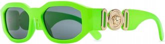Versace Unisex Medusa Biggie Sunglasses In Green Fluo