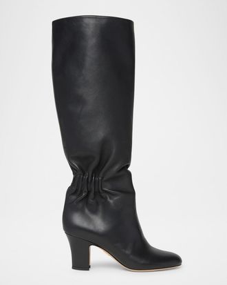 Ferragamo Jannette Goatskin Knee Boots