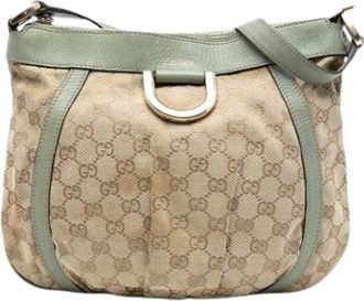 Gucci Pre-owned Shoulder Bags, female, Beige, Size: ONE SIZE Pre-owned Crossbody Bag