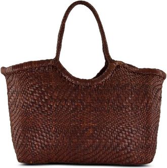 Dragon Diffusion Nantucket Woven Leather Tote Bag