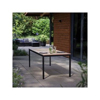 Keter Tavolo Fisso da Giardino Keter Porto 200 cm Effetto Legno Struttura Grafite - K260574KJ55KK
