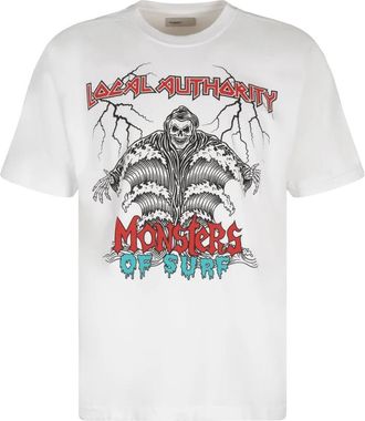 Local Authority T-shirt van bedrukt katoen - Heren - T-shirts - Wit - L - Katoen - Tops