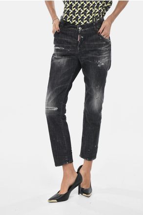 Dsquared2 Slim-Fit Jeans With Distressed Effect 17 cm Dsquared2