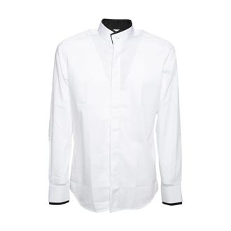 Karl Lagerfeld Camicia Colletto Doppio - Heren - Zakelijke Overhemden - Zwart - M - Overhemden