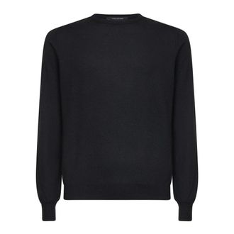 Tagliatore Round-neck Knitwear, male, Black, XL, Marley Jumper