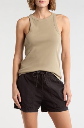 James Perse Ribbed Knit Tank in Overcast at Nordstrom Rack, Size 2