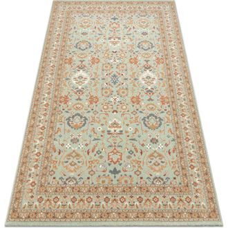 RugsX Rugsx - Alfombra De Lana Soho 477.26.la400 Osta - Ornamento, Estructura, Natural Verde / Beige Green 200x300 Cm