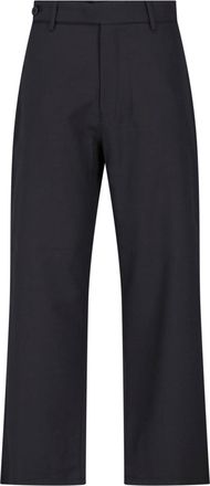 Sibel Saral Black Darkin Tailored Straight-Leg Virgin Wool Pants