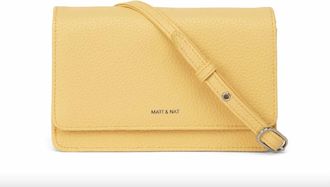 Matt & Nat Womens Bee Vegan Crossbody Bag In Zest