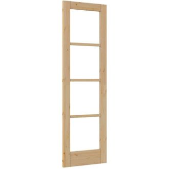 vidaXL Vidaxl - Puerta Interior Con Vidrio Marr&oacute;n 61 X 198.5 Cm