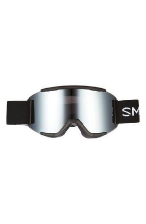 Smith Squad 180mm ChromaPop Snow Goggles in Black Sun Platinum Mirror at Nordstrom