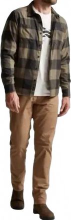 Sitka Ashland Lightweight Flannel Shirt In Oak Fall Plaid