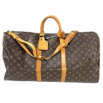 Louis Vuitton Pre-owned Weekend Bags, female, Brown, Size: ONE SIZE Pre-owned Keepall Bandouli&egrave;re 55